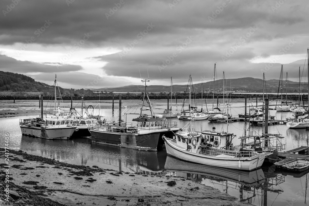 Irish Fish Boats in Harbor