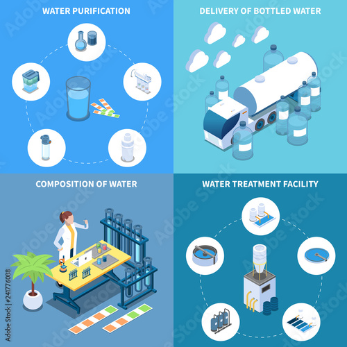 Water Purification Isometric Design Concept