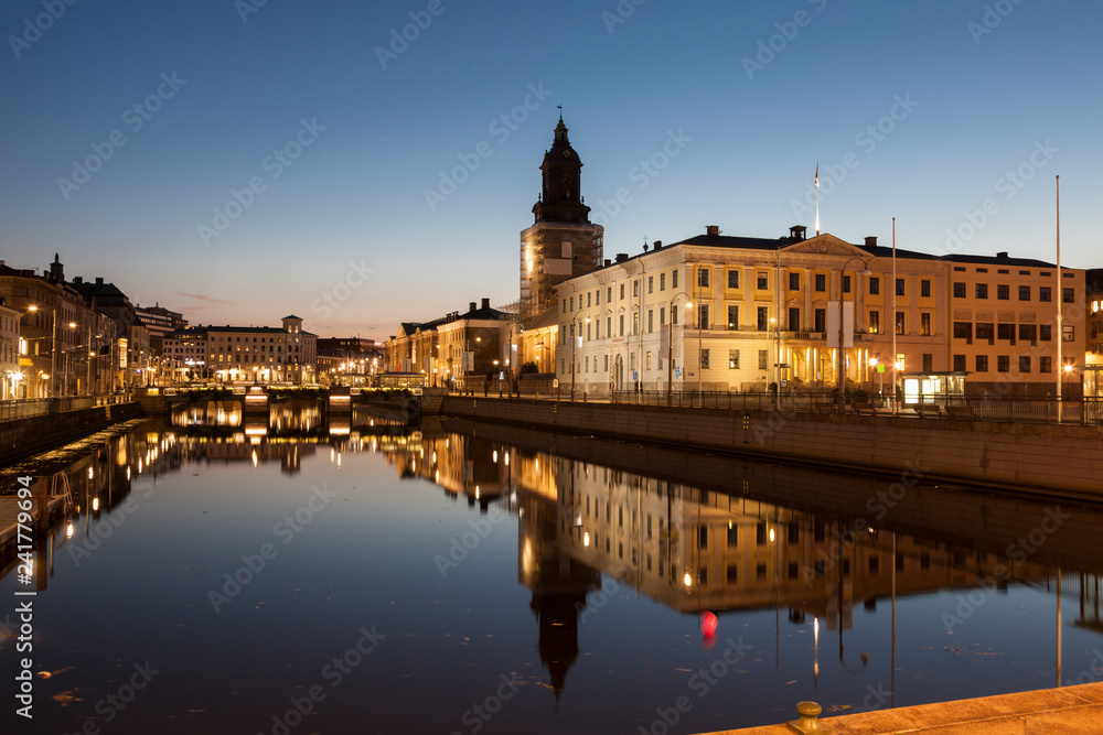 Fototapeta premium Gothenburg City Hall and German Church