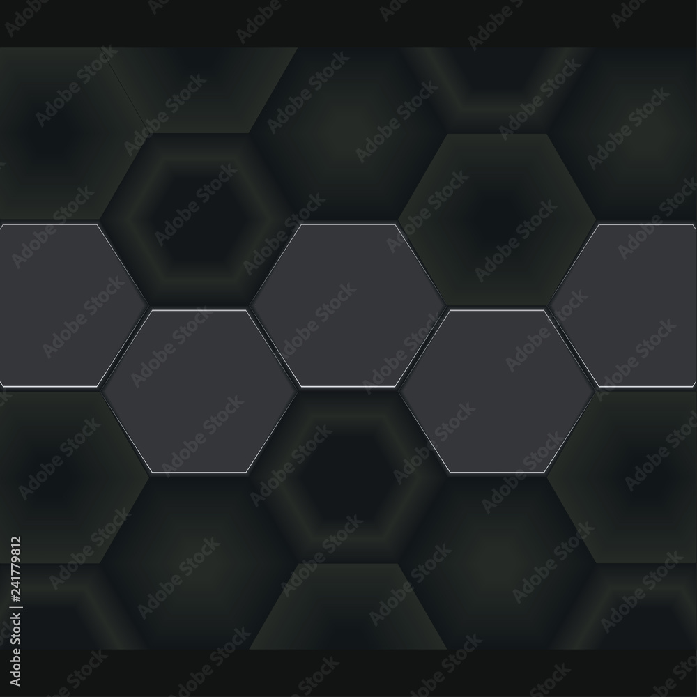 hexagonal abstract background, hexagonal background, technology innovation