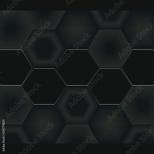 hexagonal abstract background, hexagonal background, technology innovation © dream_master