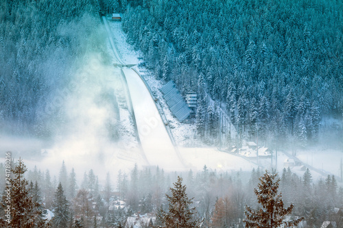 Obraz na płótnie Ski jump in Zakopane w salonie