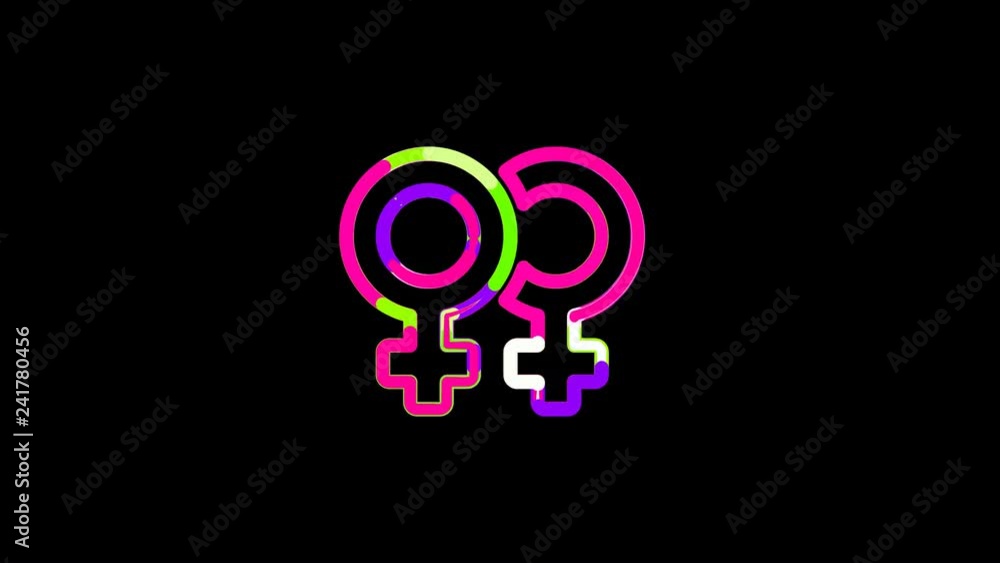 Circles gather in symbol venus double. After it crumbles in a line and moves to the camera. Alpha channel black Circles gather in symbol venus double. After it crumbles in a line and moves to the camera. Alpha channel black