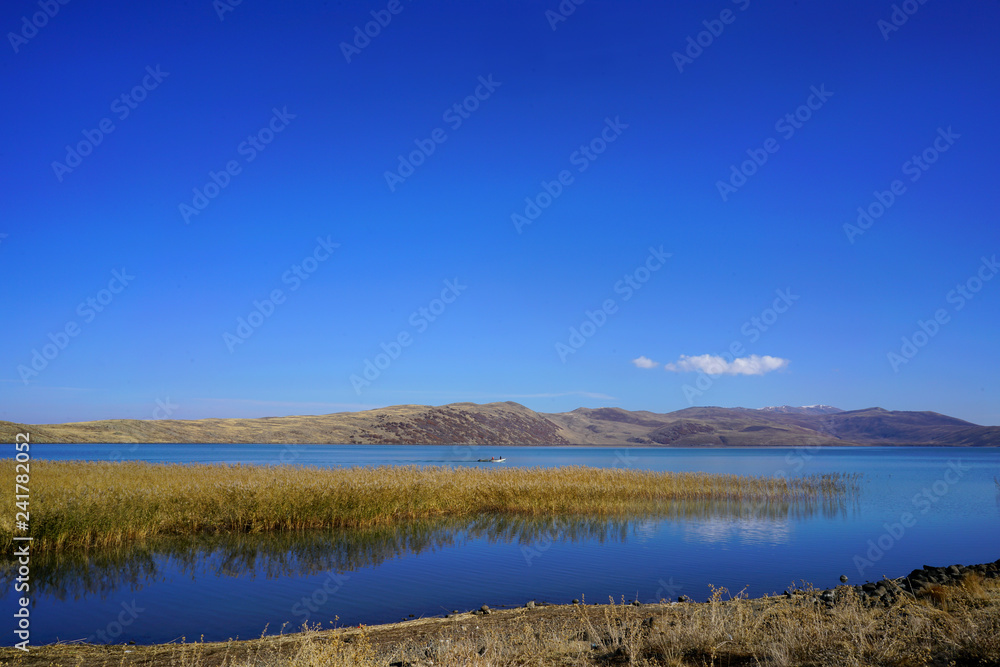 Hamurpet Lake from Varto, Mus, Turkey                             