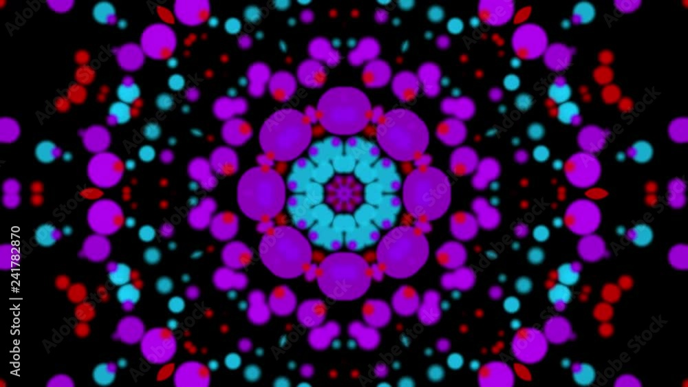 Multicolored kaleidoscope background. abstract looped. 3d rendering Multicolored kaleidoscope background. abstract looped. 3d rendering