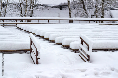 Wallpaper Mural Concert venue in winter, covered with snow drifts Torontodigital.ca