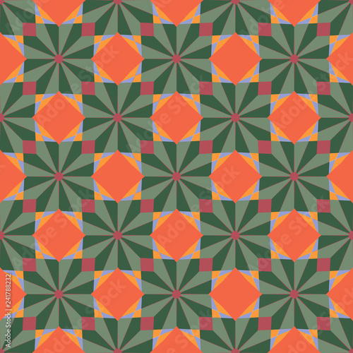 Geometric seamless pattern with rhombuses. Abstract background decoration. Vector illustration for design.