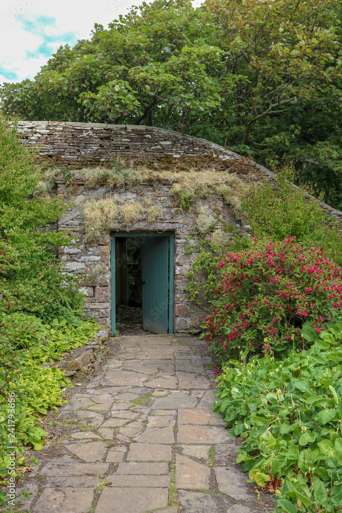 old door in the garden old door in the garden