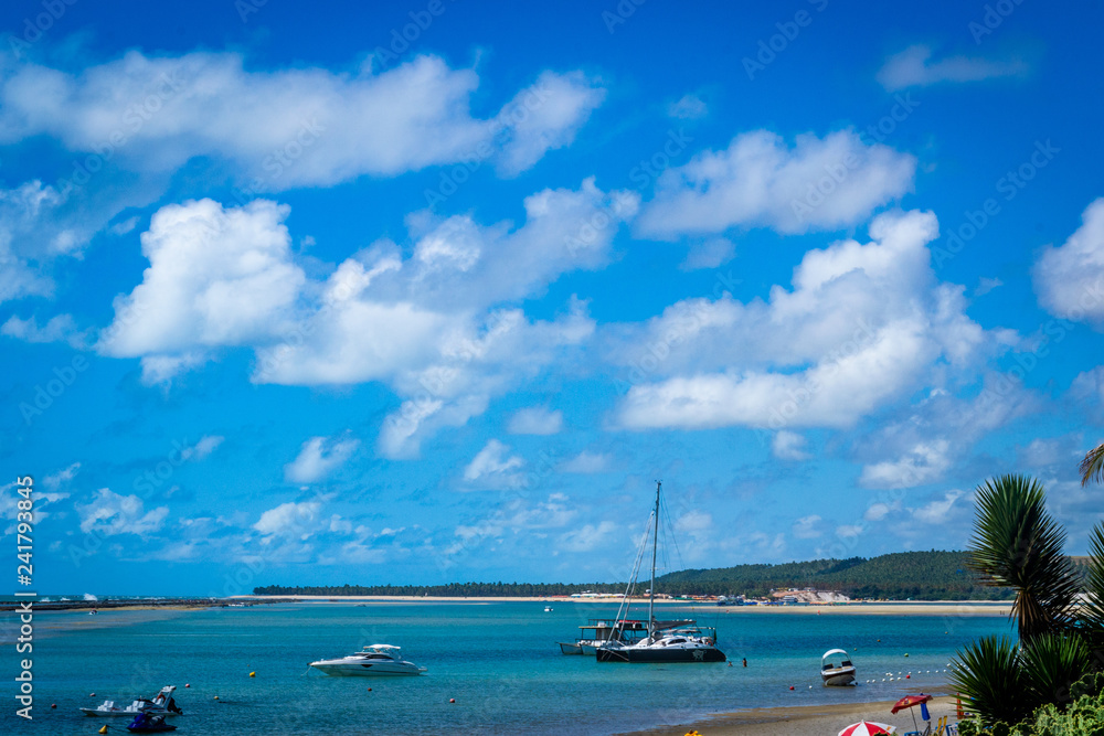 Fototapeta premium Beaches of Brazil - Praia do Francês - Marechal Deodoro, Alagoas state