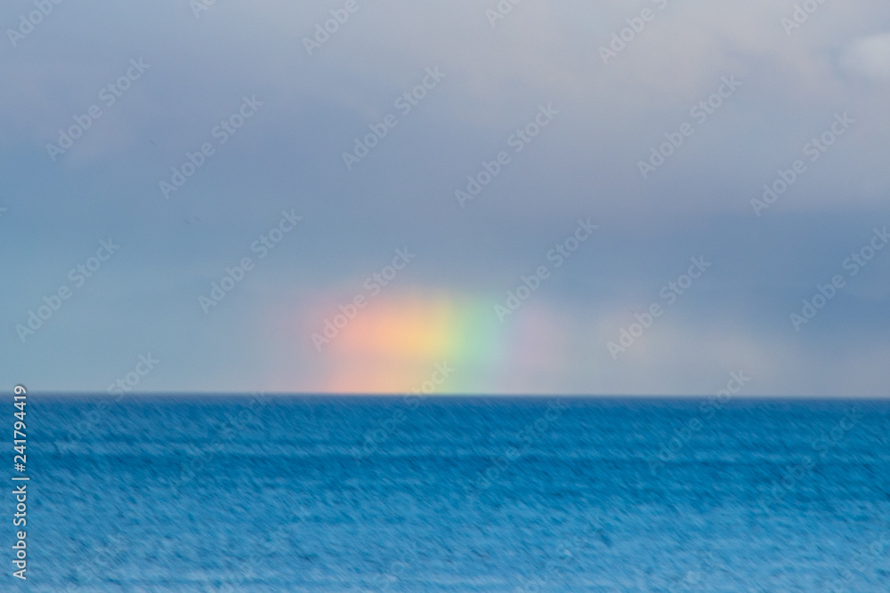 rainbow on horizon