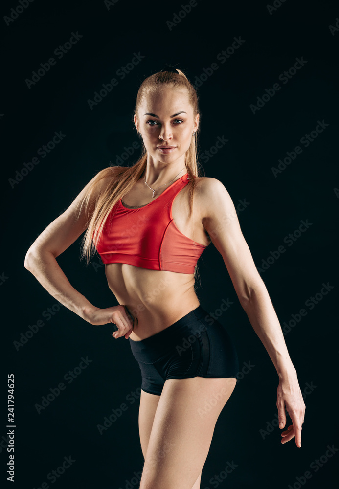 sexy beautiful blond girl is stylish clothes posing to the camera. close up photo.hobby, health and body care sexy beautiful blond girl is stylish clothes posing to the camera. close up photo.hobby, health and body care