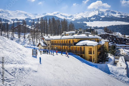 Ski resort in alps