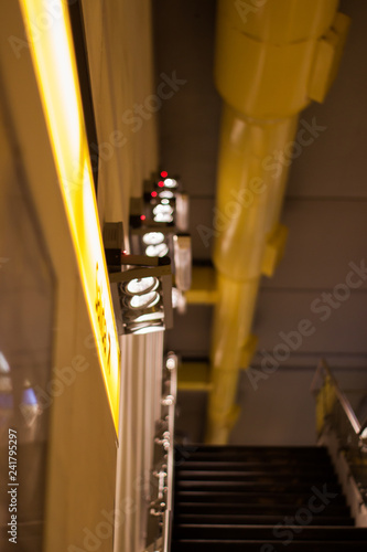 Luces en el Metro de Buenos Aires