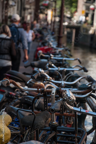 bike parking area - amsterdam