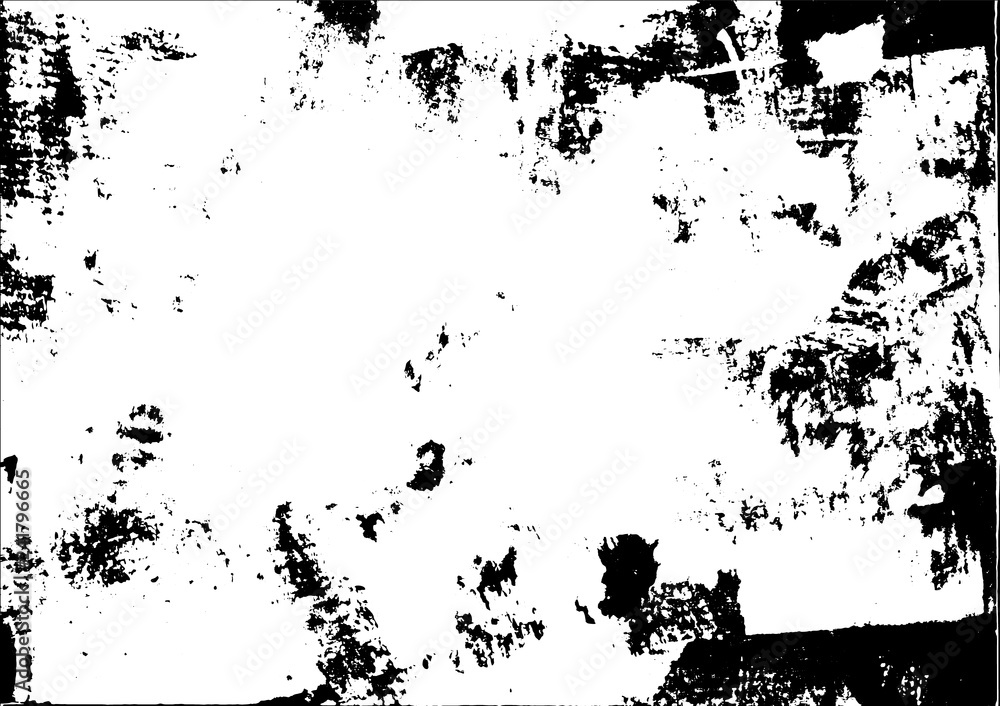 Obraz premium Black Handmade Print Texture On White Paper