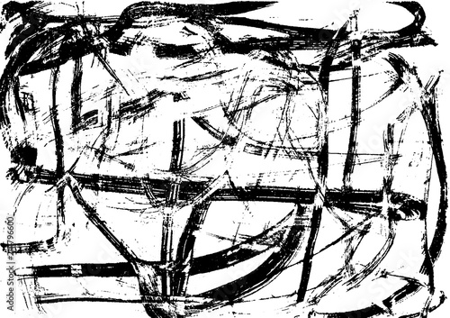 Grunge Ink Brushed Texture Paper Vector