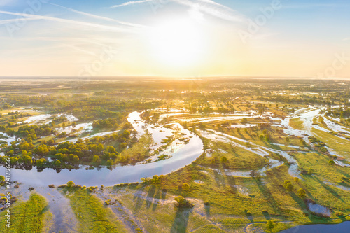 River in the morning photo