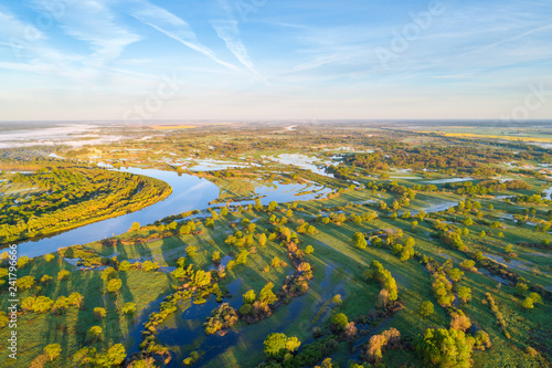 River in the morning photo