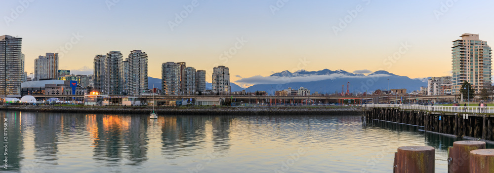 View of False Creek and Vancouver skyline