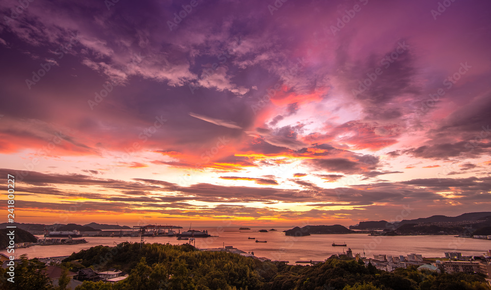 Fototapeta premium 長崎の夕陽