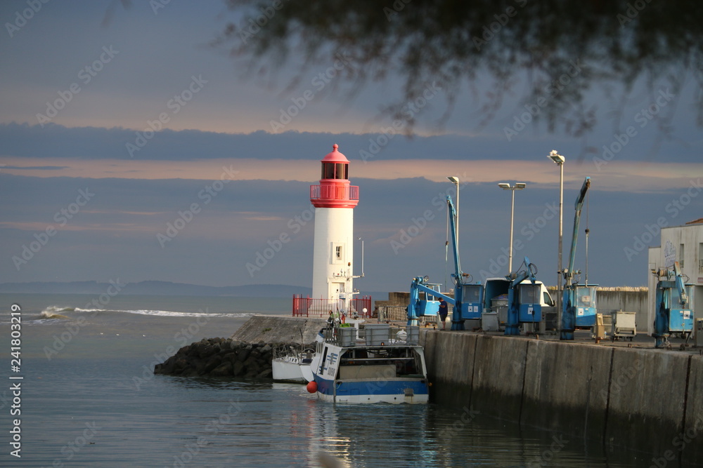 Lighthouse in the harbor
