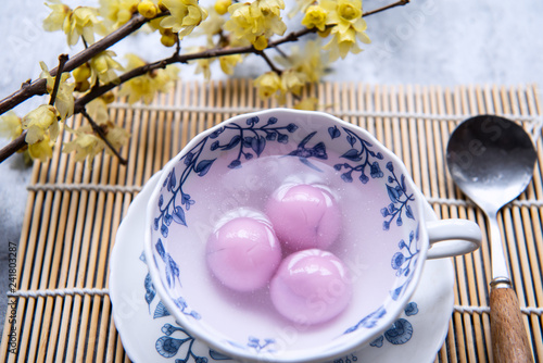 Traditional chinese sweet rice ball