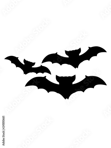 3 freunde schwarm viele muster flughund fledermaus comic cartoon lustig süß niedlich fliegen nacht blutsauger vampir horror halloween gruselig klein clipart