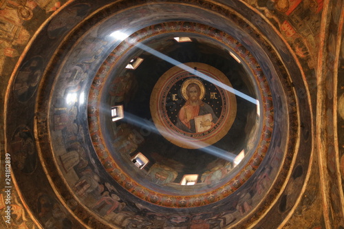 Light in a church s dome