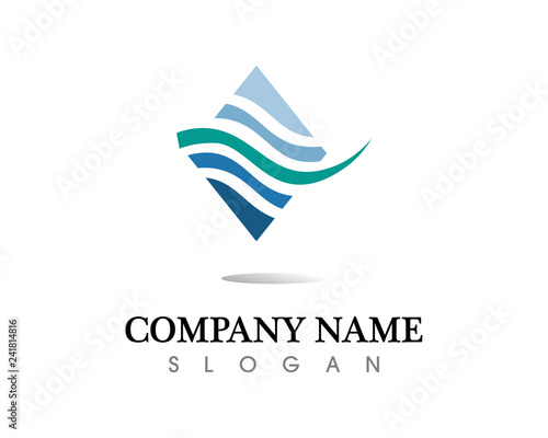 water drop Logo Template vector illustration design