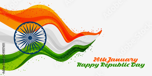 26th january happy republic day of india background
