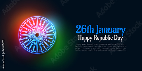 dark background with glowing indian flag colors
