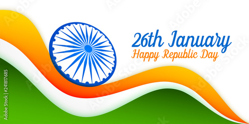 26th january indian flag design for republic day