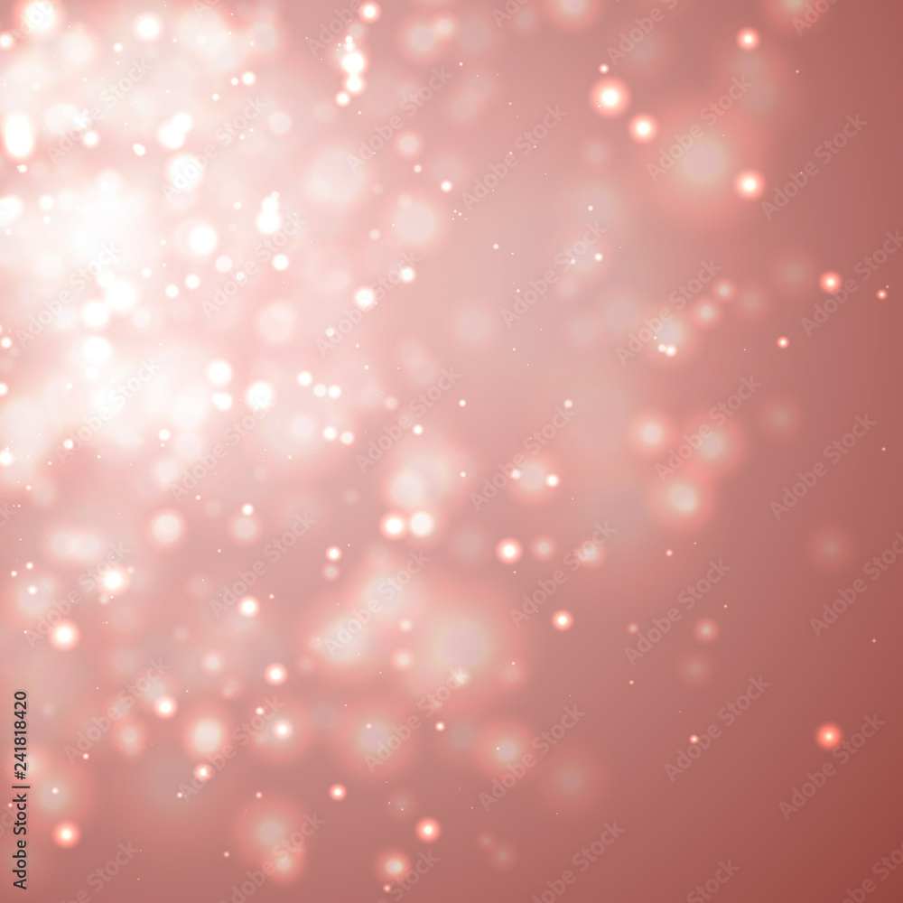 Abstract colorful bokeh and glowing spakling shining particles in random. Lighting effects of flash. Blurred vector background with light glare. Abstract colorful bokeh and glowing spakling shining particles in random. Lighting effects of flash. Blurred vector background with light glare.
