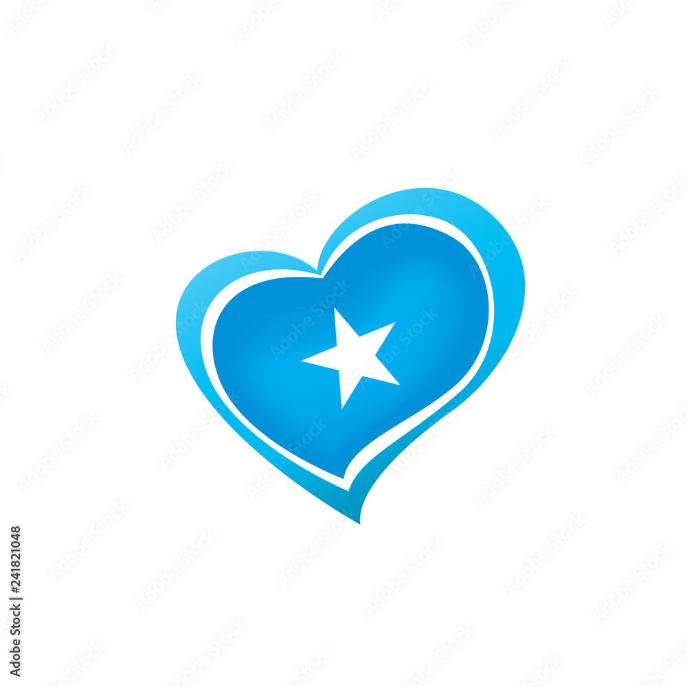 Somalia flag, vector illustration on a white background Somalia flag, vector illustration on a white background