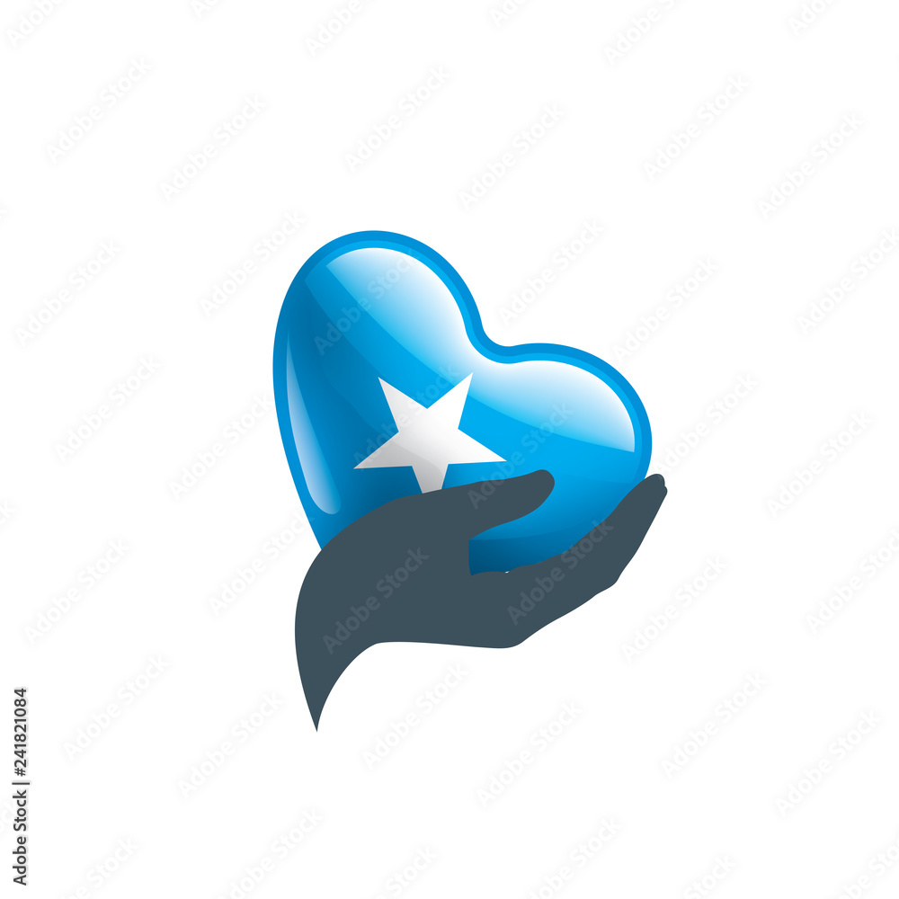 Somalia flag, vector illustration on a white background Somalia flag, vector illustration on a white background