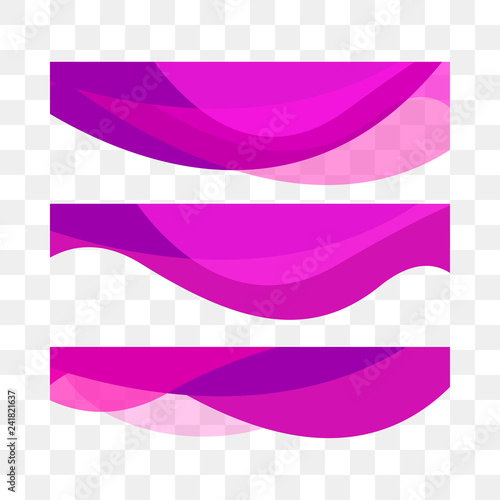Set purple vector background