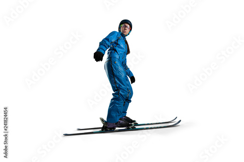 Freestyle aerials skiing isolated on white © VIAR PRO studio