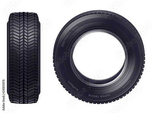 Realistic Car Tires Set