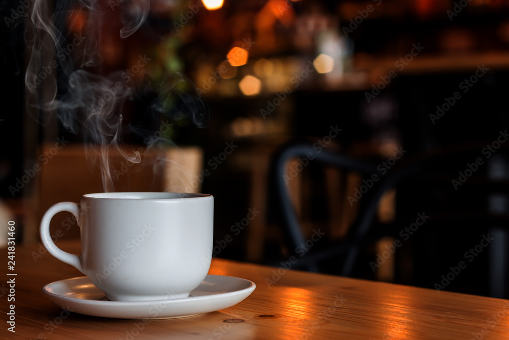 Obraz premium coffee cup in the cafe