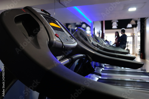 treadmills in the gym