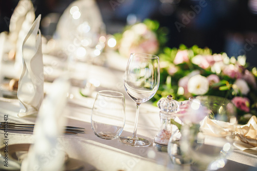 Canvas Print Wedding table set up