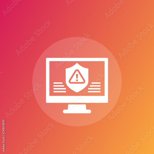 cyber attack vector icon