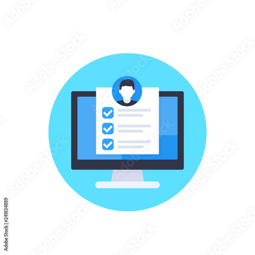 job qualifications vector icon