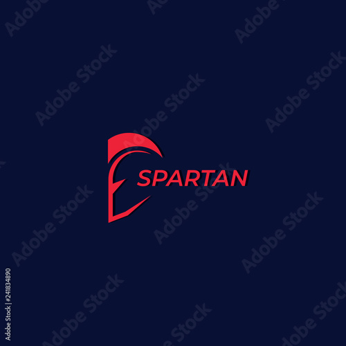 Logo with spartan warrior