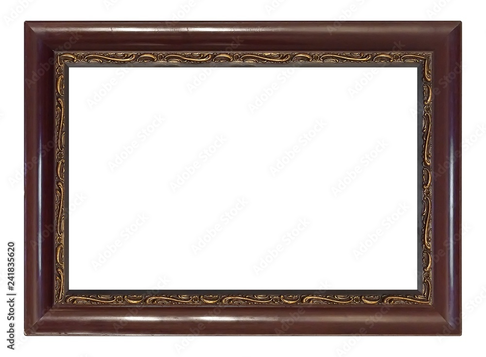 Wooden frame for paintings, mirrors or photo isolated on white background Wooden frame for paintings, mirrors or photo isolated on white background