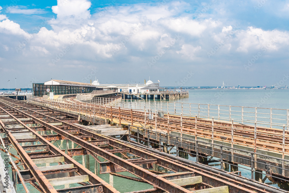 Long pier in Ryde, Isle of Wight, England Long pier in Ryde, Isle of Wight, England