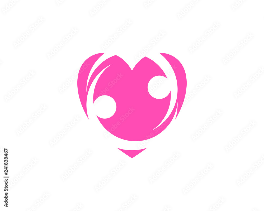 Hearth Care logo concept, Charity logo template vector Hearth Care logo concept, Charity logo template vector