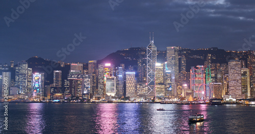 Wallpaper Mural Hong Kong skyline at night Torontodigital.ca