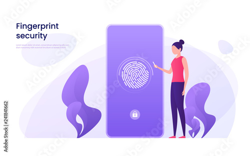 Fingerprint recognition, data protection, secure access, user id