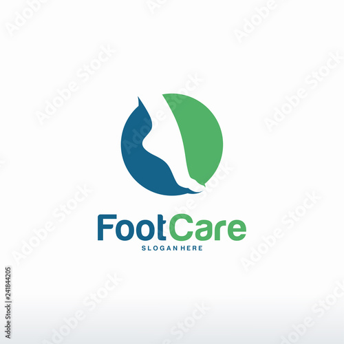 Foot Care logo designs concept vector, Iconic Foot Logo designs template